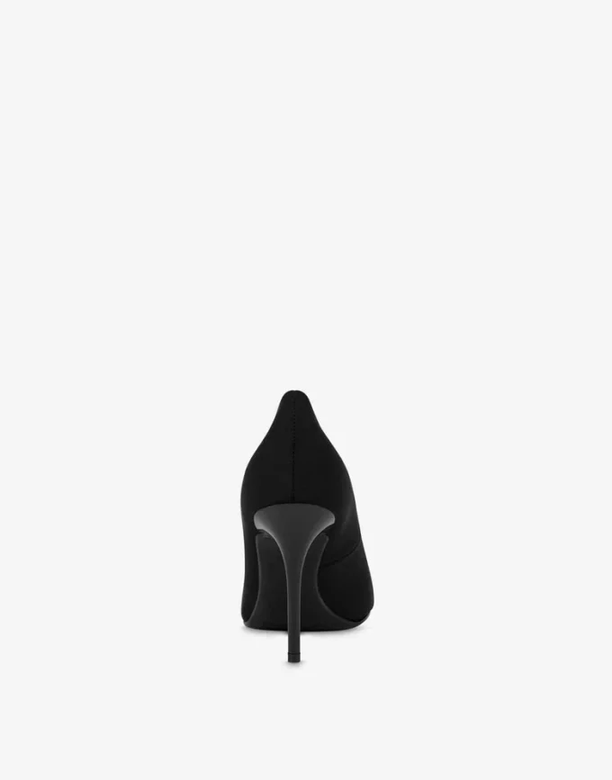 Zapatos de tacón con logotipo de neopreno y caucho