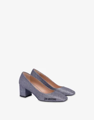 Zapatos de tacón con purpurina