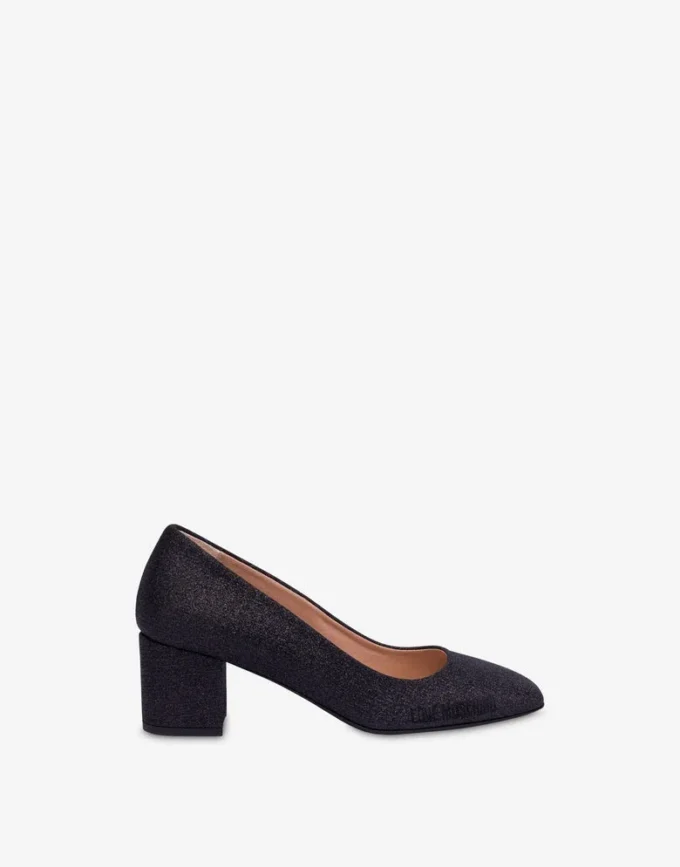 Zapatos de tacón con purpurina