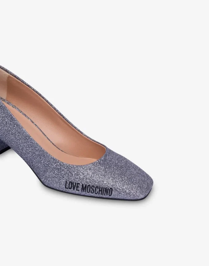 Zapatos de tacón con purpurina