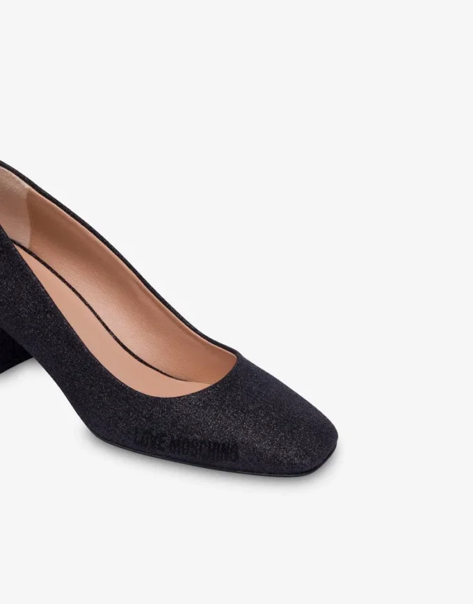Zapatos de tacón con purpurina